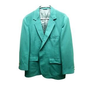 Vintage Masters Style Green Sport Jacket Coat Size 44S